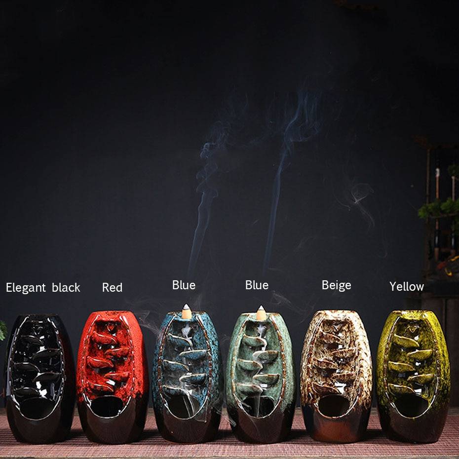 Multicol-Incense-Burner-Waterfall-Ceramic-Smoke-Mountain-River-Handicraft-Incense-Censer-Holder-Variations
