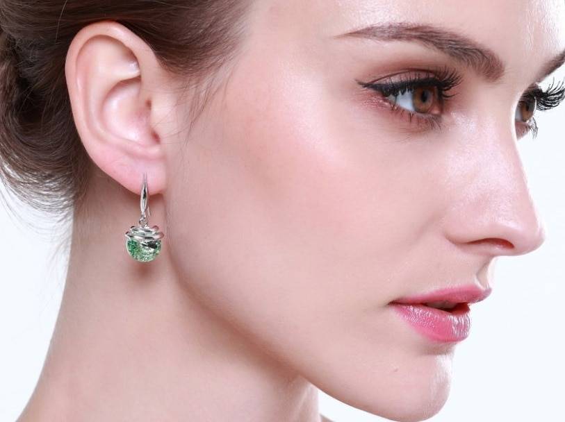 Fashion Drop Earrings For Women Crystals From Swarovski Long Dangle Earrings Jewelry Female Love Magic Bean Valentine’s Day Gift Fashion Drop Earrings For Women Crystals From Swarovski Long Dangle Earrings Jewelry Female Love Magic Bean Valentine's Day Gift