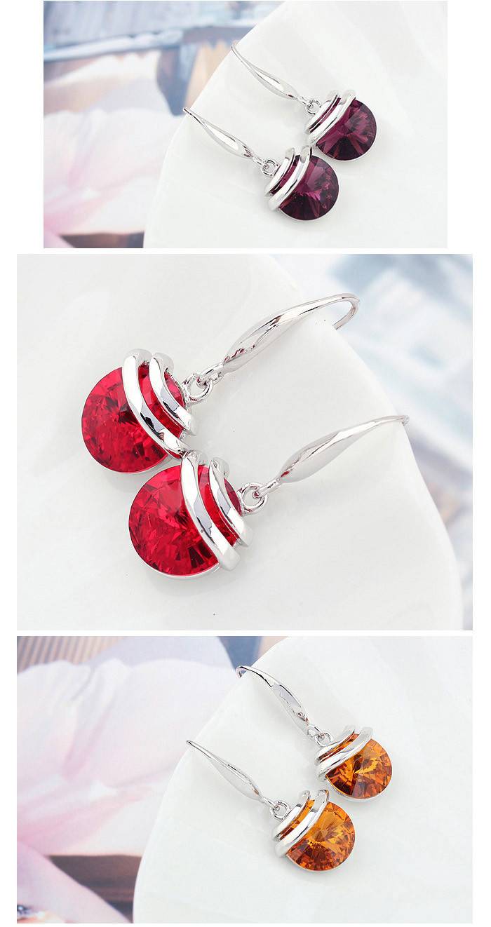 Fashion Drop Earrings For Women Crystals From Swarovski Long Dangle Earrings Jewelry Female Love Magic Bean Valentine's Day Gift