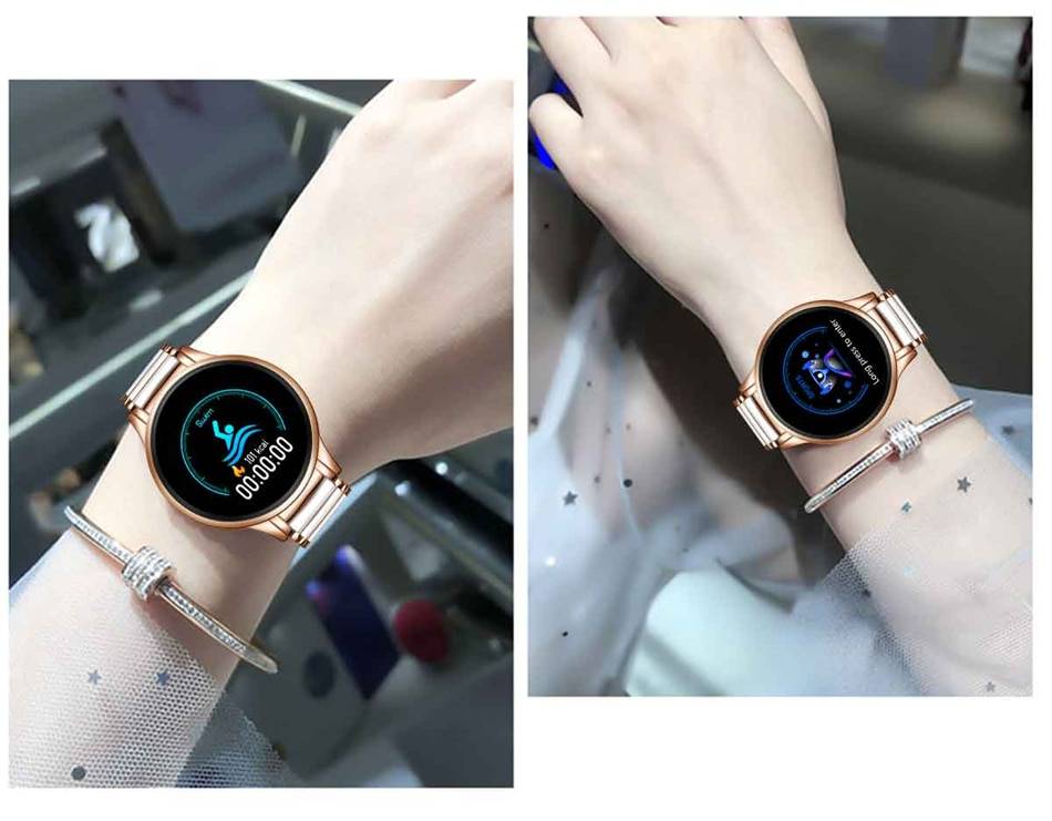 LIGE New Luxury Smart watch Women Heart Rate Blood Pressure Sport Multi-function For IOS Android Ceramic Strap Ladies Smartwatch