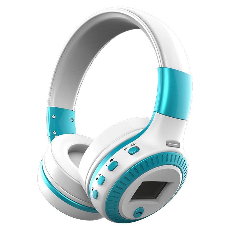 LCD Display Hi Fi On Ear Headphones with Microphone